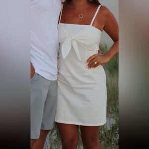 Re: Named White Linen Dress. Size: Small.